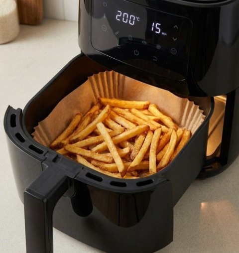 AD 6733 Papierowe wkłady do frytkownicy powietrznej | 100 szt. | 23 cm | do 240°c | biodegradowalne