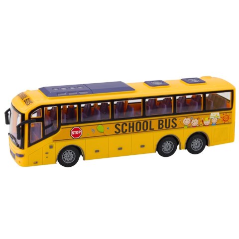 Autobus Zdalnie Sterowany RC Szkolny 1:30 Światła Żółty