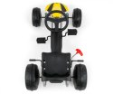 Gokart na pedały viper biało-czarny