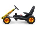 Gokart na pedały viper yellow