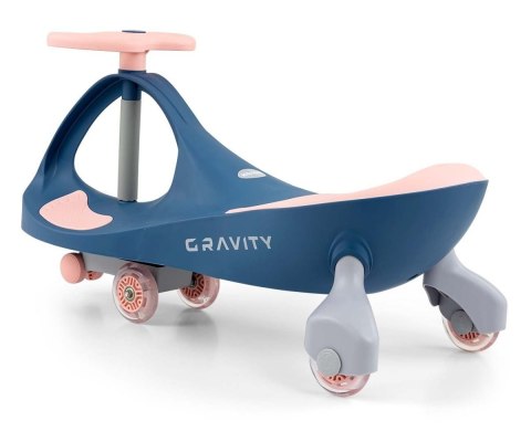 Jeździk grawitacyjny gravity granatowo-różowy