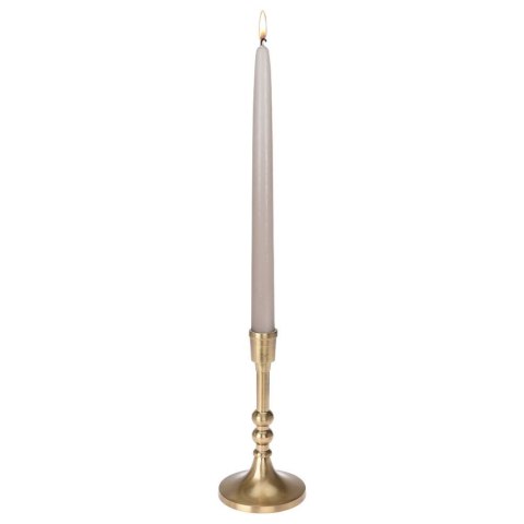 Świecznik Aluminiowy Stojak na Długą Świecę Świeczkę Złoty ORION 17 cm
