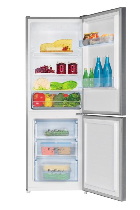 Lodówka AMICA FK2425.4UNTX(E) Frost Control 159,3 cm | FastFreeze | SuperCooling | LED | srebrna