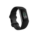 Lokalizator aktywności Fitbit Charge 6 z silikonowym uendelighedsband, obsydian, Bluetooth, NFC, 37.64 g