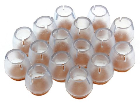 AG562C Nakładki nogi meble 16szt 17-22mm