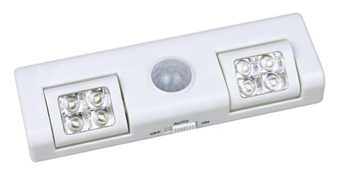 ZD26A Lampka 8 led czujnik ruchu biała