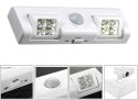 ZD26A Lampka 8 led czujnik ruchu biała