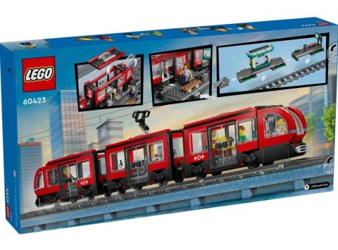 Klocki city 60423 tramwaj miejski ze stacją