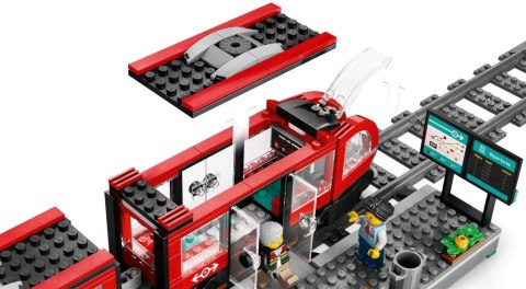 Klocki city 60423 tramwaj miejski ze stacją