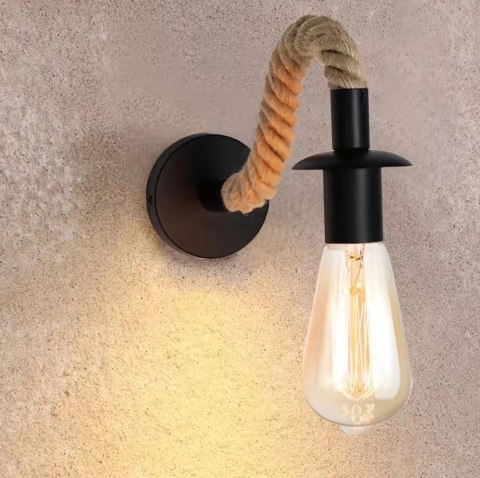 ZD151 Kinkiet lampa ścienna loft sznur
