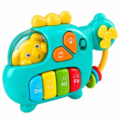 Helikopter Muzyczny Pianinko Edukacyjne Dla Malucha Melodie Dźwięki