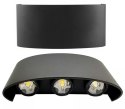ZD90A Lampa ścienna kinkiet góra-dół plastikowa