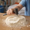 Zestaw Archeologiczny Wykopaliska Kamień z Dinozaurem Figurka Narzędzia