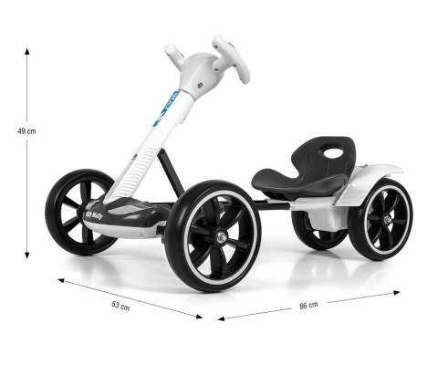 Pojazd gokart na akumulator bolt biały