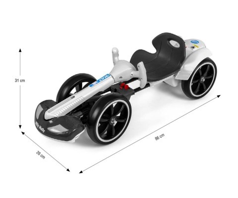 Pojazd gokart na akumulator bolt biały