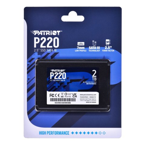 Dysk SSD PATRIOT P220S2TB25 (2.5″ /2TB )