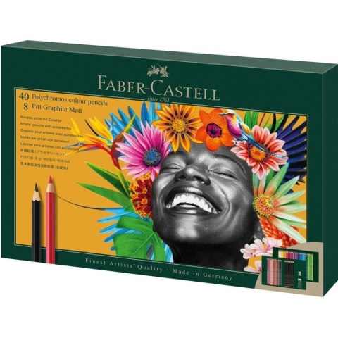 Faber-Castell Polychromos & Pitt Graphite Matt Set Wielobarwny 48 szt.
