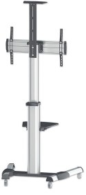 MANHATTAN Stojak mobilny TV 37-70" do 50kg regulowany 2 półki 461245