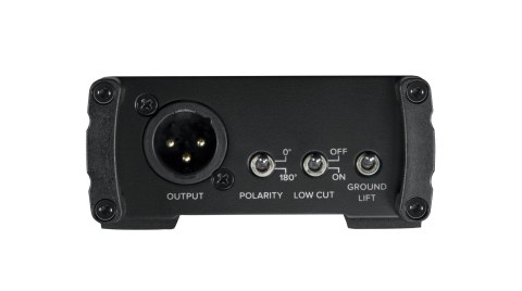 Mackie MDB-1A - Active direct box - Gitara basowa - Synthesizer - Schwarz - 20 - 20000 Hz - 330000 Ohm - 24-48