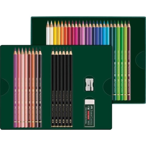 Faber-Castell Polychromos & Pitt Graphite Matt Set Wielobarwny 38 szt.