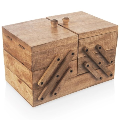 Niciarka Pojemnik Organizer na Nici Drewniana Pojemna ORION 30,5/71x18x21cm