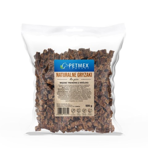 PETMEX Mięsne trenerki królik dla psa 500g