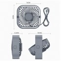 DA666A Mini wiatrak biurkowy usb szary
