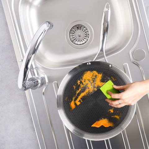 Patelnia do Naleśników Stalowa 29 cm ORION Cookcell do Piekarnika