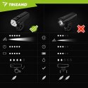 Lampka rowerowa LED 1000lm + tylna lampa Trizand