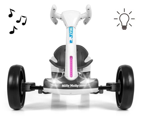 Pojazd gokart na akumulator bolt biały