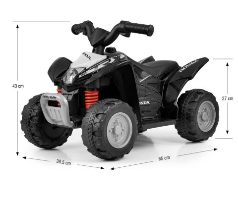 Pojazd quad na akumulator honda atv czarny