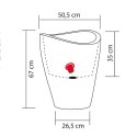 Scheurich 4033083542675 sadzarka Zewnętrzna Sadzarka w doniczce Wolnostojący Plastik Czarny