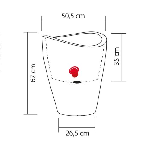 Scheurich 4033083542675 sadzarka Zewnętrzna Sadzarka w doniczce Wolnostojący Plastik Czarny