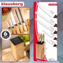 Zestaw noży 6 el. z blokiem, stal nierdzewna, klausberg, kb-9035