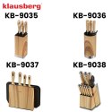 Zestaw noży 6 el. z blokiem, stal nierdzewna, klausberg, kb-9035