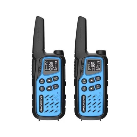 Krótkofalówka Baofeng BF-T25E niebieska, 2 sztuki