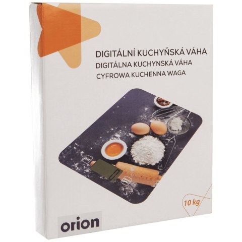 Waga Kuchenna Szklana Cyfrowa 10 kg ORION Funkcja Tary 22,5 x 18,5 cm