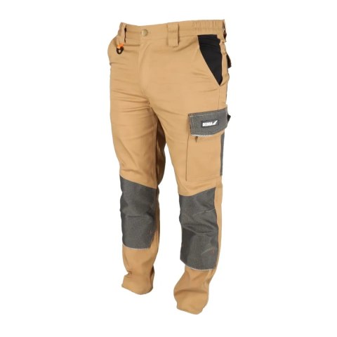 Spodnie ochronne xl/56, bawełna+elastan, 270g/m2