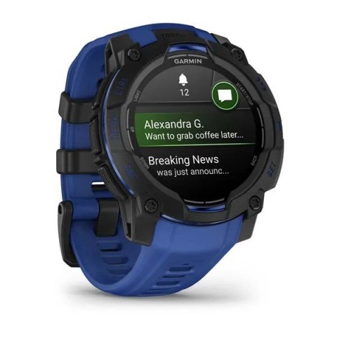 Garmin Instinct 3 3,05 cm (1.2") AMOLED 45 mm Cyfrowy 390 x 390 px Czarny GPS