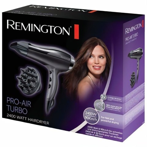 REMINGTON Remington | Suszarka do włosów | Pro-Air Turbo D5220 | 2400 W | Liczba ustawień temperatury 3 | Funkcja jonizacji | Dysza dyfuzo