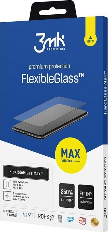 Szkło Hybrydowe Apple iPhone 11 Pro Max - 3mk FlexibleGlass Max Black