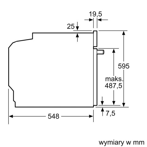 Piekarnik elektryczny Bosch HBG571EB4 Serie 2 71 l | piroliza | AirFry | termoobieg 3D | czarny
