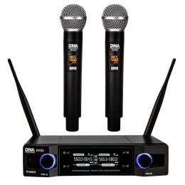DNA Professional DVS2 - mikrofon bezprzewodowy, 2x nadajnik doręczny + baza (560-590 MHz)