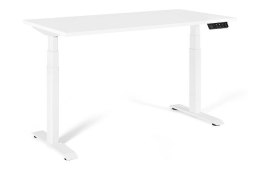 Biurko/Stolik z regulowaną wysokością UNIQUE ACTIVE I 14-C103W-W-140-YZ-02 biały stelaż i blat, 140X70 cm