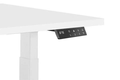 Biurko/Stolik z regulowaną wysokością UNIQUE ACTIVE I 14-C103W-W-140-YZ-02 biały stelaż i blat, 140X70 cm