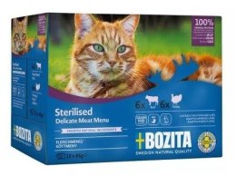 Bozita Sterylizowane Kawałki w Galaretce z Mięsem - mokra karma dla kota- Multibox 12 x 85g