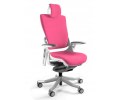 Fotel biurowy Wau 2 BL401 tkanina magenta/biały