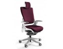 Fotel biurowy Wau 2 BL403 tkanina burgundy/biały