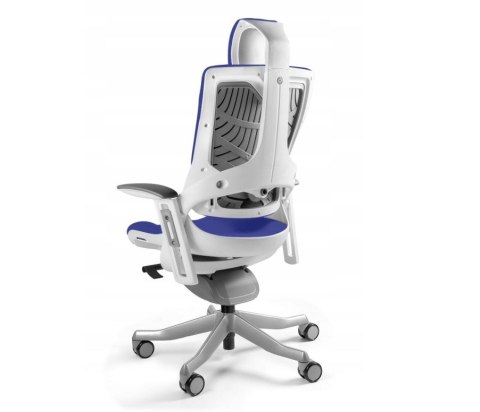 Fotel biurowy Wau 2 BL415 tkanina royalblue/biały