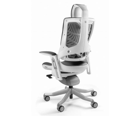 Fotel biurowy Wau 2 BL416 tkanina snowy/biały